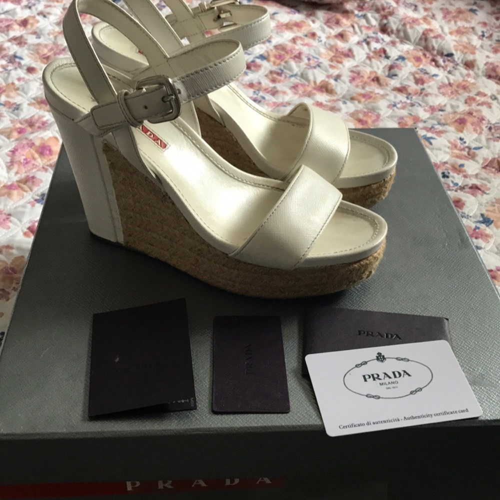 Authentic Prada espadrilles size 6
